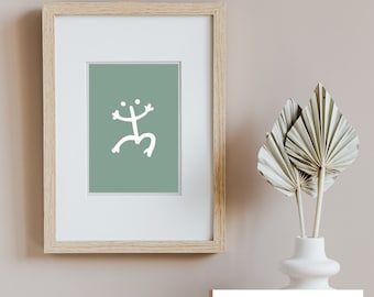Coqui Printable Wall Art | Various Sizes | Green Granite