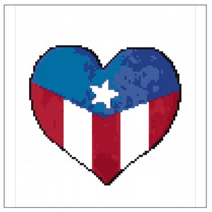 Kreuzstichvorlage mit Herz