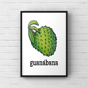 Guanabana | Soursop | Printable Wall Art