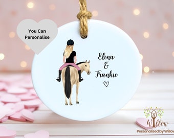 Personalized Horse Ornament: Equestrian Keepsake Bauble