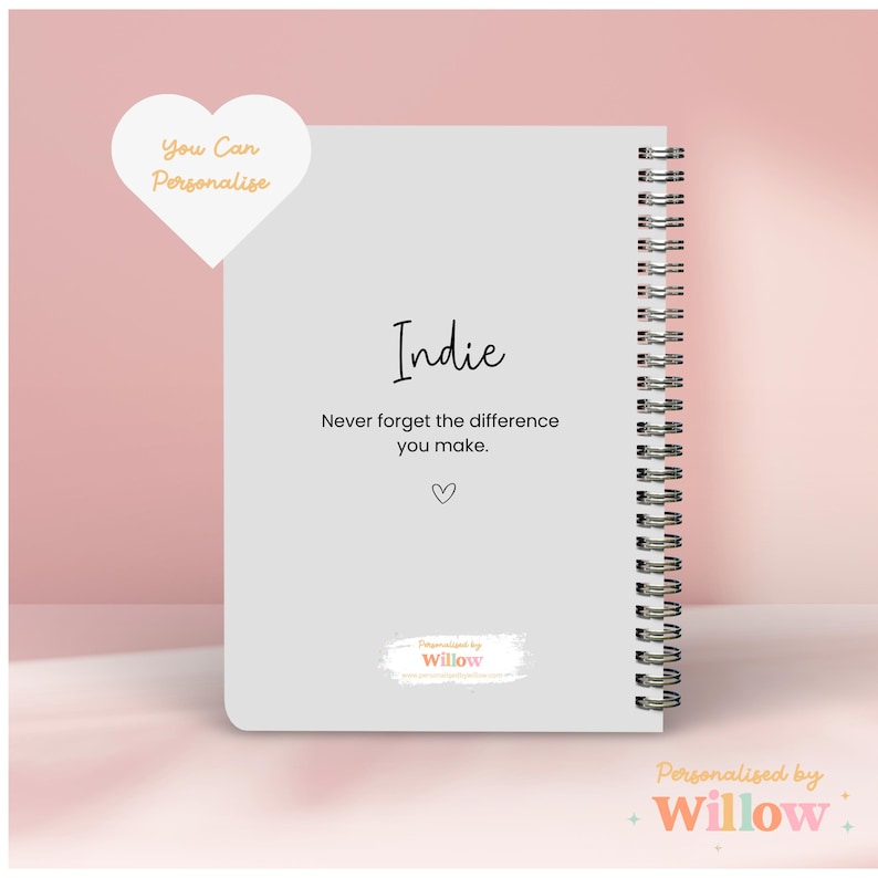 Personalised Student Nurse Notebook Gift, Staff Nurse, Nurse Planner, Nurse Graduation Gift, Nurse Notes Journal, Placement Gift. image 9