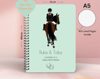 Personalized Horse Notebook: Equestrian Journal, Horse Lover Gift