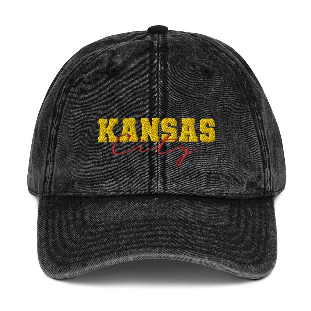 Kansas City Denim Hat, Kansas City Hat, Kansas Ball Cap Women, Gift for