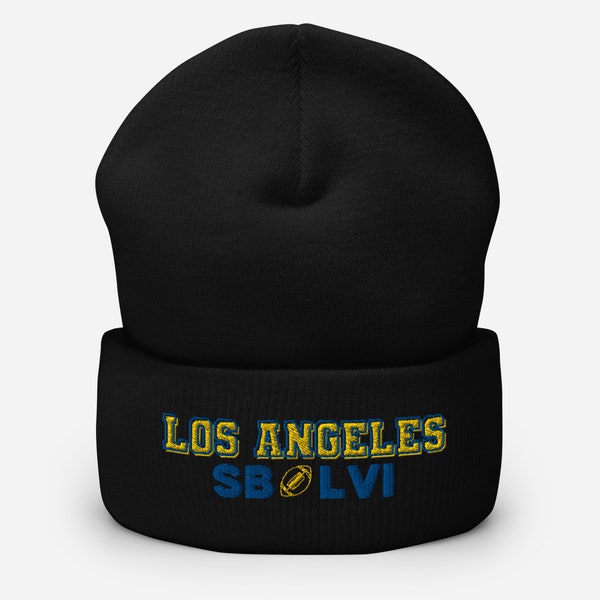 Los Angeles Bonnet brodé, chapeau Los Angeles rams, chapeau Rams Super Bowl, bonnet Nfl, cadeau pour fan de rams, cadeau pour fan de football