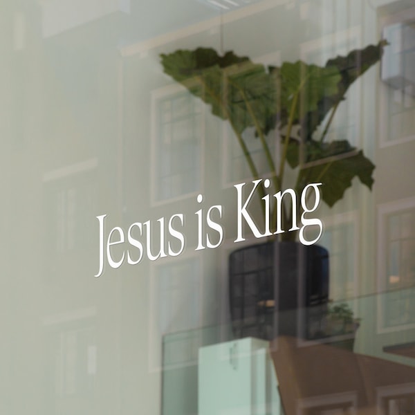 Jesus is King Kanye Artist Car Window vinyl decal stickers | Windshield Decal