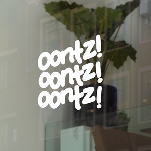 Oontz House Music Decal Adesivo de vinil para janela de carro | Decalque para para-brisa