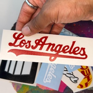 Autocollant Los Angeles LA | Ordinateur portable iPad | Vinyle pour fenêtre | Stickers pour pare-brise | Motocross, VTT, moto, course, vélo, voiture