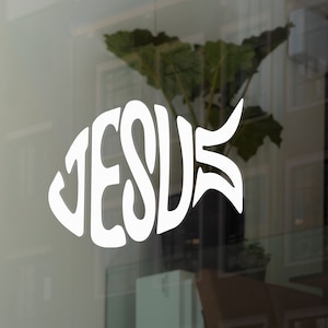 autocollant poisson de Jésus | Motocross Moto Voiture VTT Vélo de course | Vinyle pour fenêtre | Décalcomanies pour pare-brise