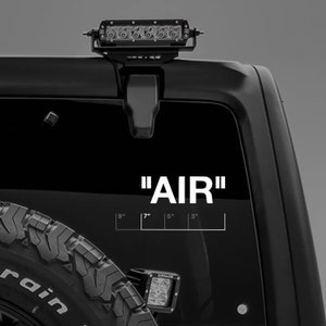 OFFWHITE "AIR"-Autofenster-Vinyl-Aufkleber | Windschutzscheiben-Aufkleber