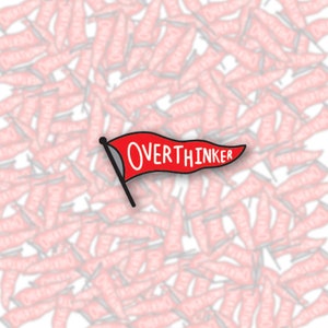 Pennant Overthinker Enamel Pin