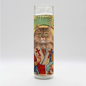 Saint Persian Cat Candle