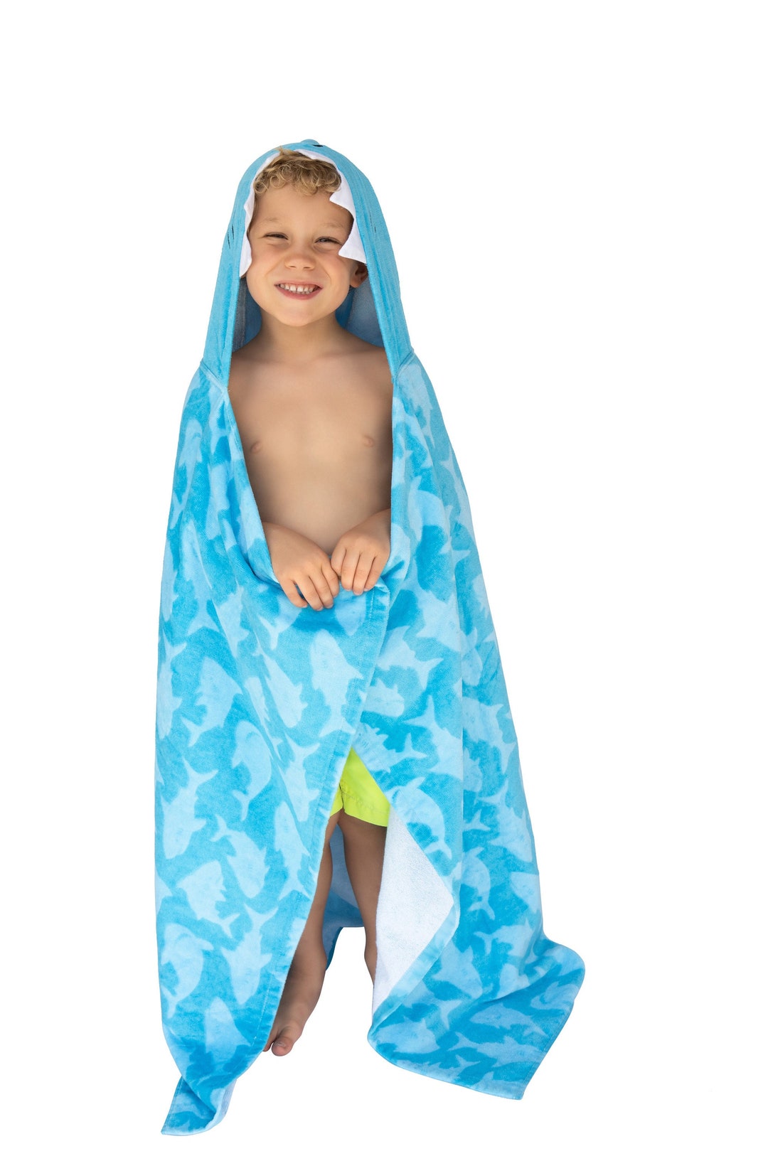 Hooded Towel Kids, Hoody Bath Towels, SHARK Hoodie Towel Large 36 X 47