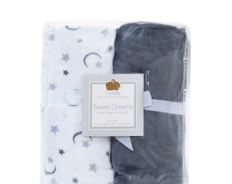 Plush Super Soft Fitted Baby Crib Sheets (Set of 2), Multiple Colors Available