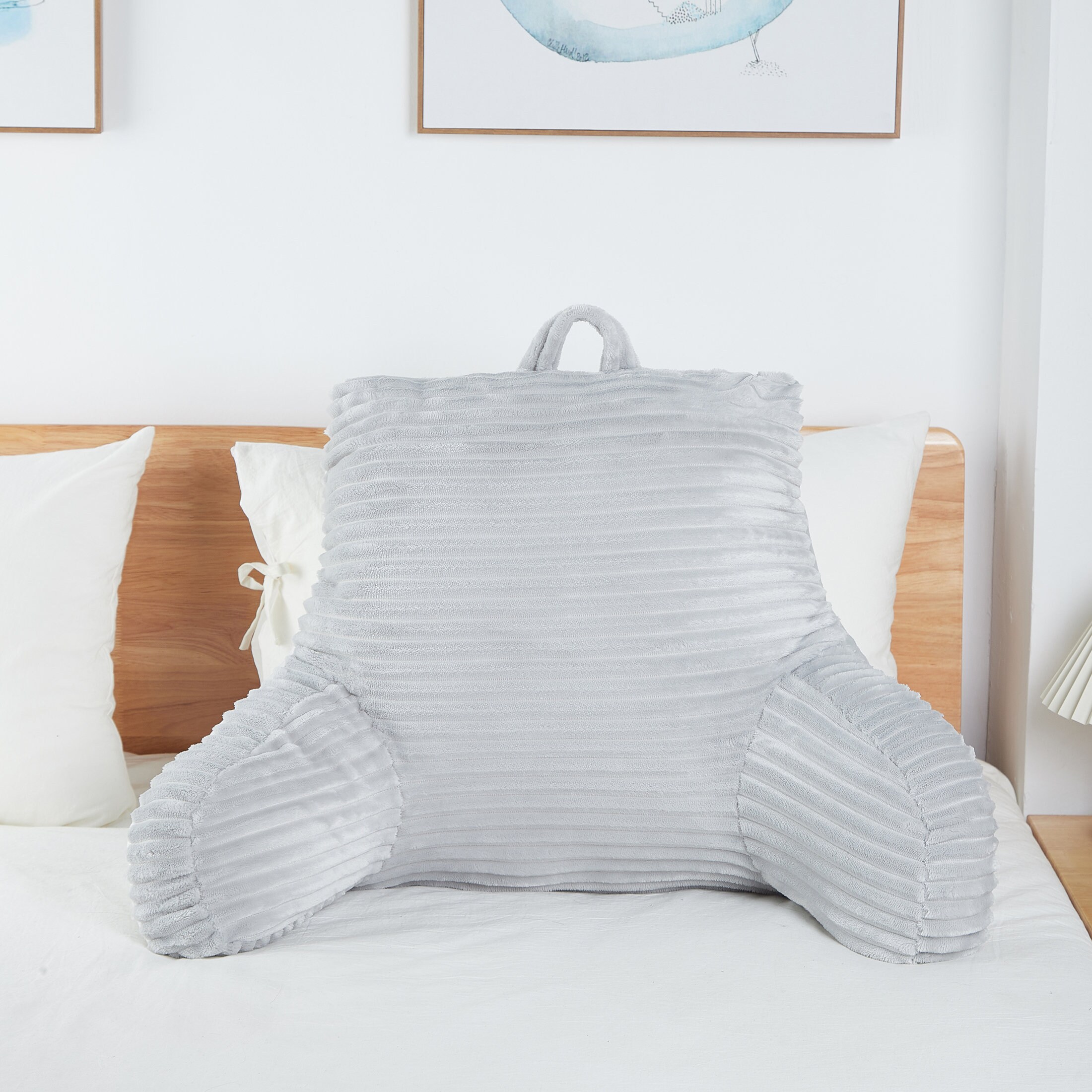 Back Pillow 24x19x19 Inch Jacquard Rib 