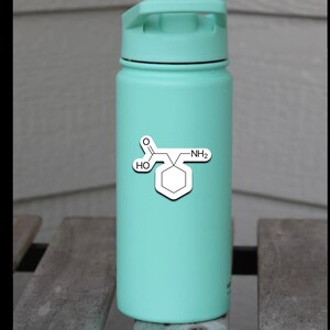 Propofol Molecule Sticker: Glossy Water-Resistant Vinyl image 6