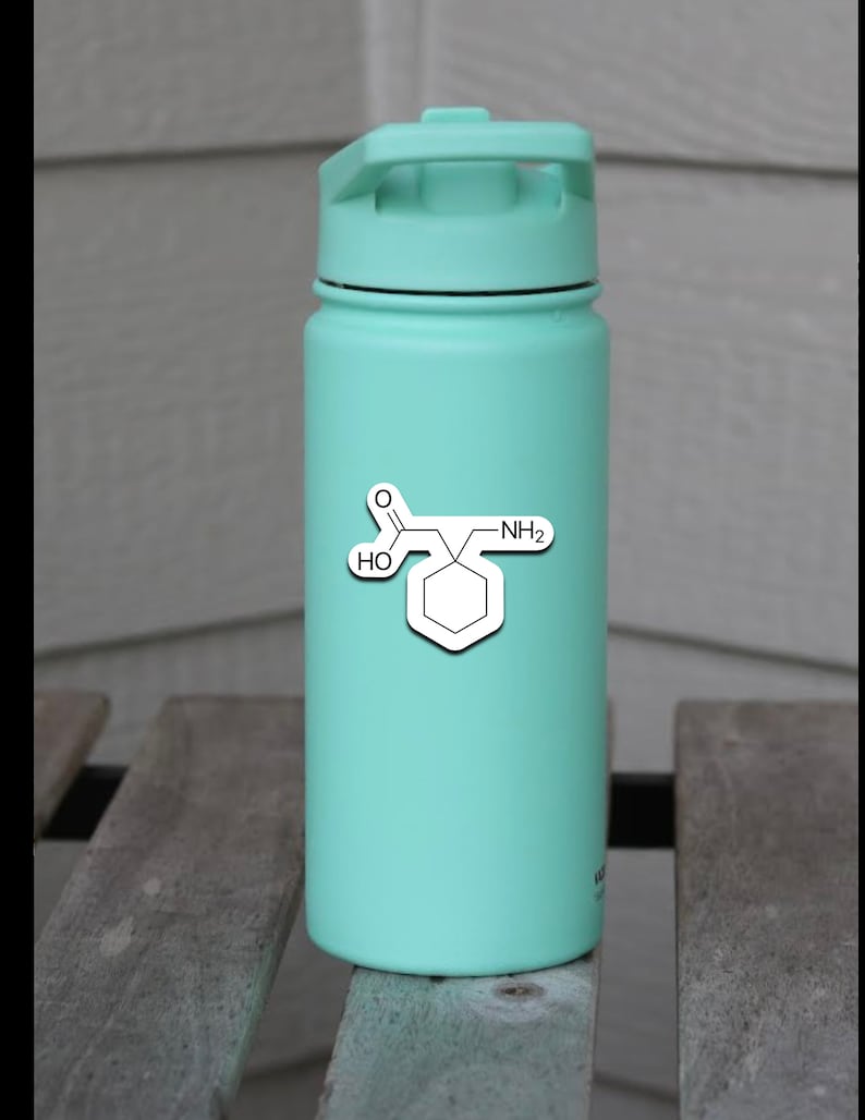 Propofol Molecule Sticker: Glossy Water-Resistant Vinyl image 6