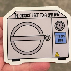 Steamy Autoclave Sticker: Funny Vet Med Humor