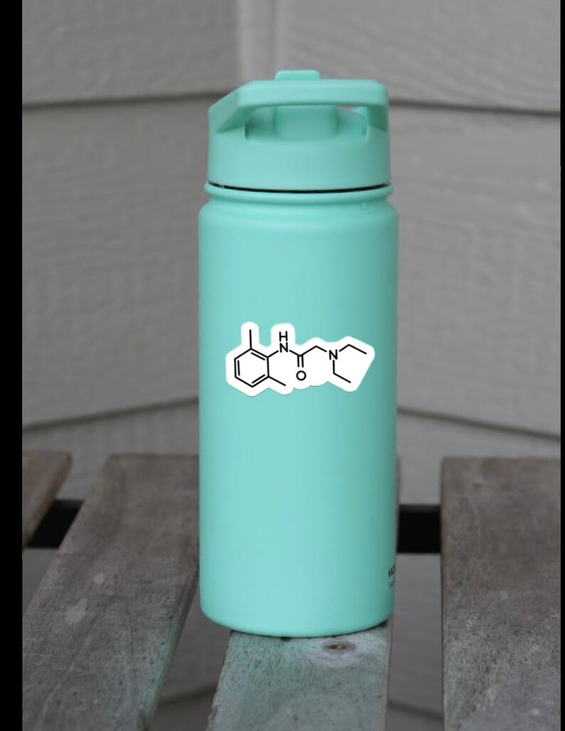 Propofol Molecule Sticker: Glossy Water-Resistant Vinyl image 2