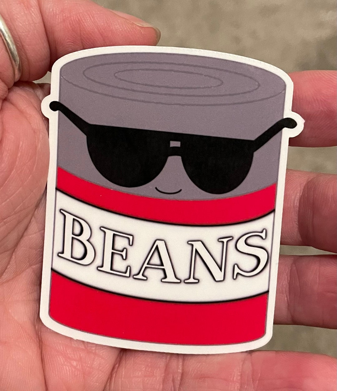 Purple Beans Sticker Beans Sticker, Funny Canned Food Vinyl Decal - Etsy