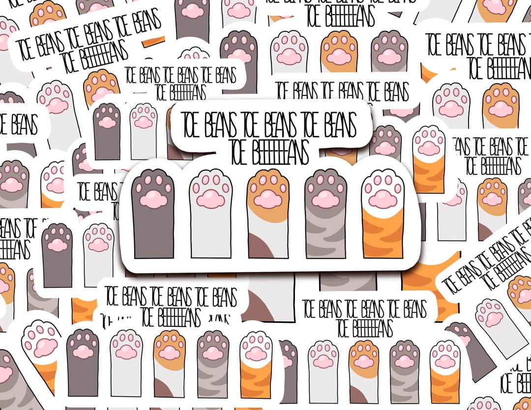 Toe Beans Sticker, Toe Beans, Cat Paw, Kitten Paw, Jolene Parody, Funny