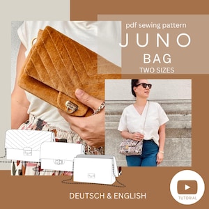 JUNO Bag pdf sewing pattern Tasche pdf Schnittmuster