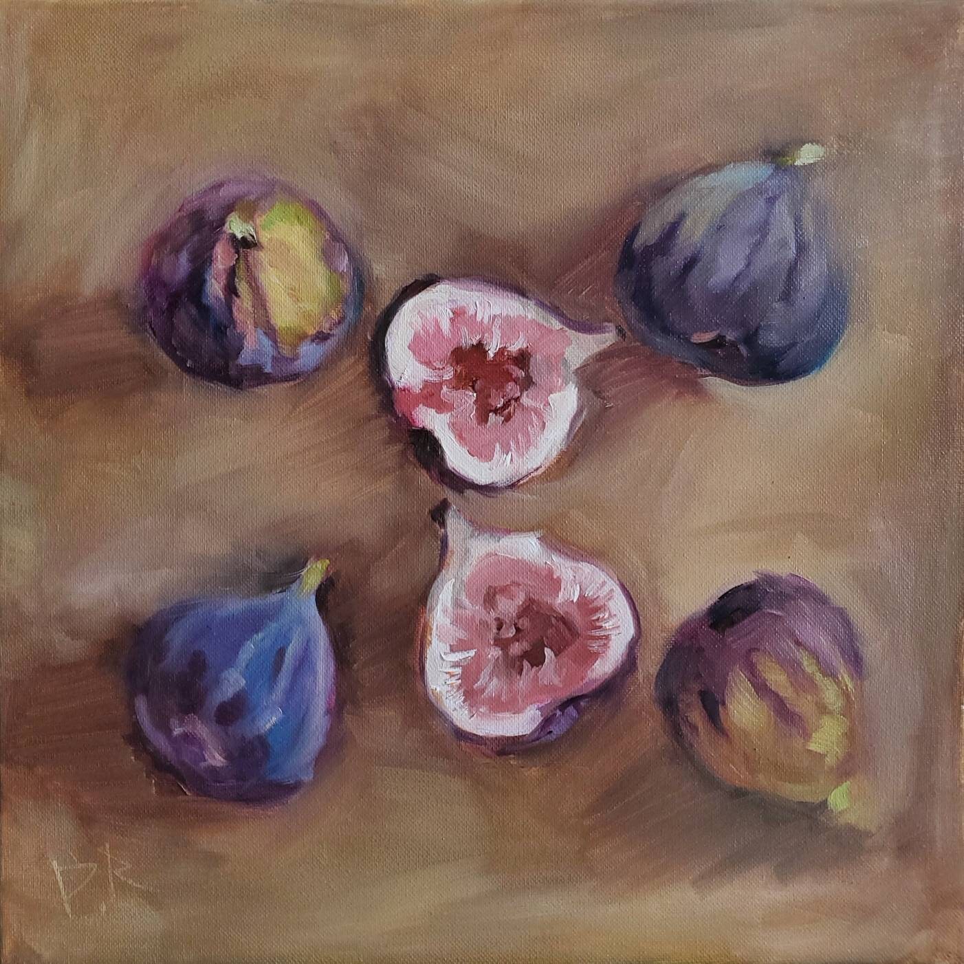 Figs Painting Fresh Figs Figs Original Painting Oil Etsy