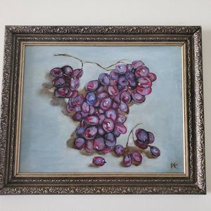 ワインとブドウの絵画、リラックスした絵画、ワイン樽の油絵 ワインとブドウの絵画、リラックスした絵画、ワイン樽の油絵