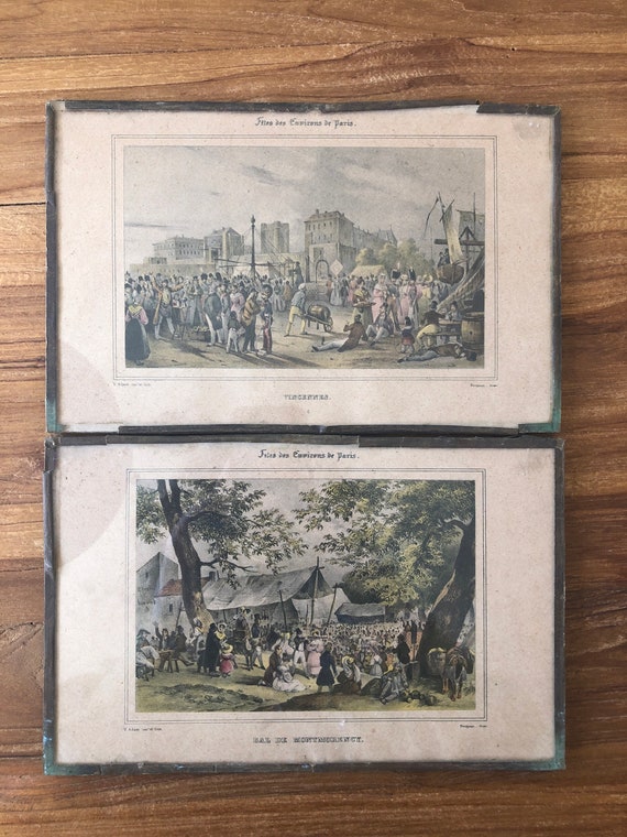 Prints Art & Collectibles Lithographs Pair of lithographs from 1830