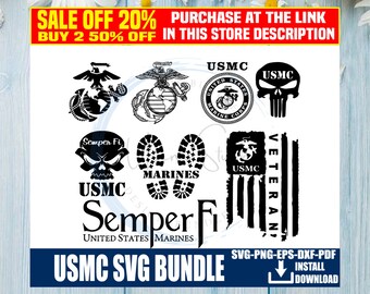 Genuine USMC Sticker: 7 Inch White Vinyl Decal For Car, Truck, Or Motorcycle Window – Made In USA