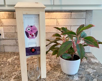 Handmade Wine Box Holder / Wine Box Holder / Unique Wine Holder / Wine Storage / Wine Glass Holder / Tall Candle Holder / Knick Knack Holder