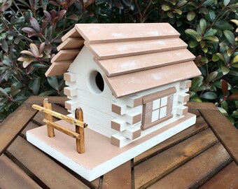 Hand Painted Solid Wood Birdhouse / Colorful Birdhouses / Creative Garden Decor / Spring Birdhouses / Unique Home Decor / Artisan Made Decor