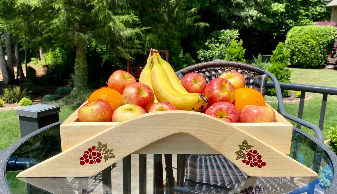 Solid Wood Fruit Tray / Cheese & Cracker Tray / Vegetable Tray