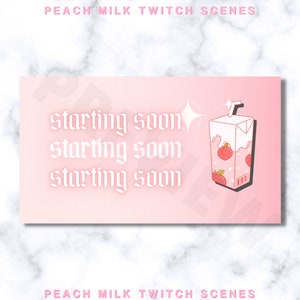 Kawaii Twitch Stream Overlays and Scenes