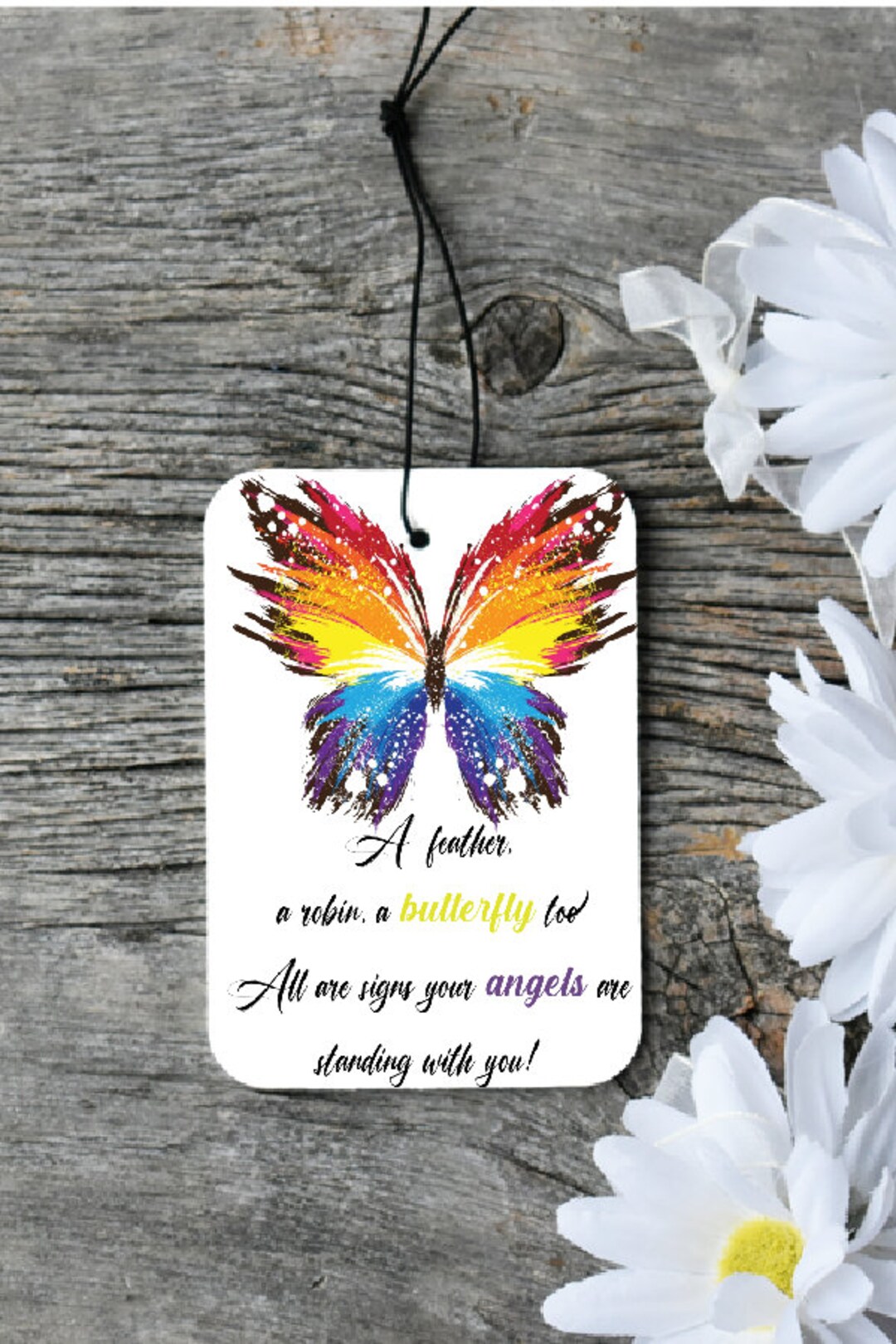 GUARDIAN ANGEL Hanging Air Freshener Car Freshie Digital Etsy