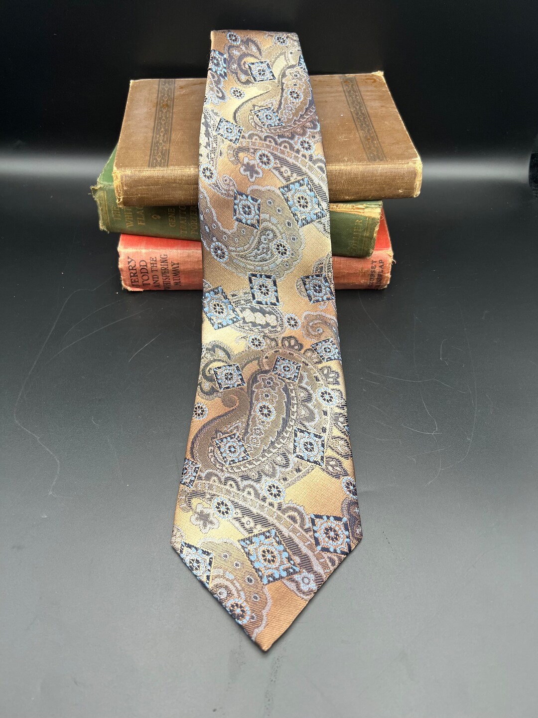 Prologue USA Mens Neck Tie Grey Pattern Father Dad Fathers Etsy