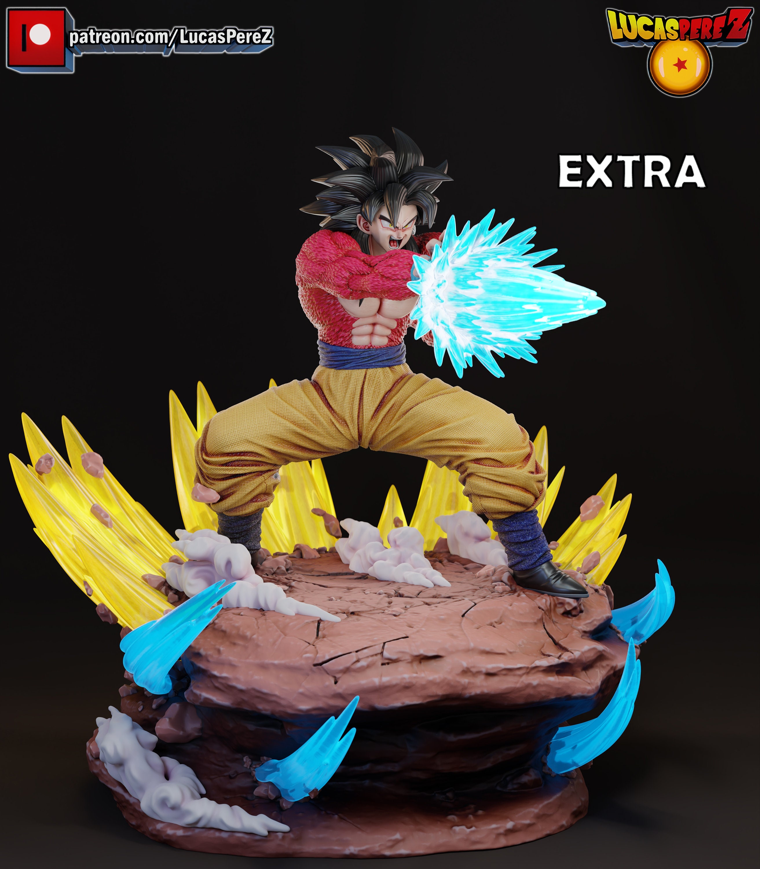 Goku Super Saiyan 4 Sticker for Sale by qalandar92