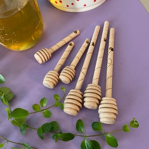 Bee Honey Dippers - Honey Stir Stick - Honey Spoon