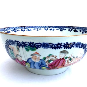 18th Century Chinese Famille Rose Punch Bowl - Antique Export