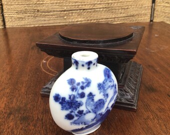 アンティーク中国製手描き嗅ぎタバコ瓶、底面に四字銘 - Etsy 日本