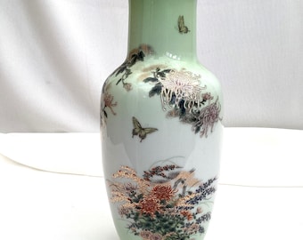 Vintage I.E. & C. Co Japan Hand-painted Porcelain Vase - Etsy