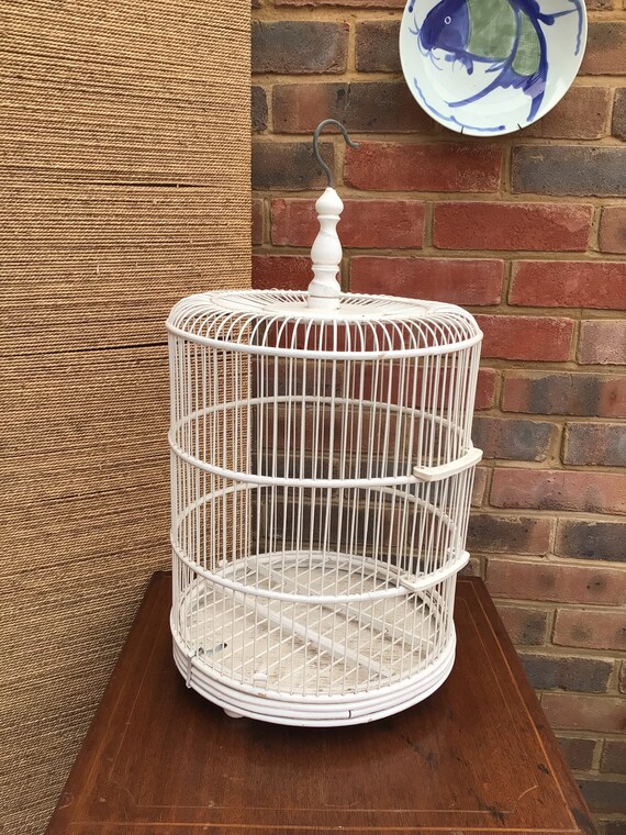 Bamboo Bird Cage Large Bamboo Cane Bird Cage Etsy UK