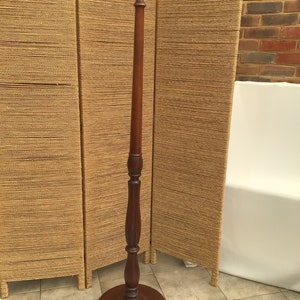 SOLD, Early/middle Century vintage Solid Wood Floor Lamp Base