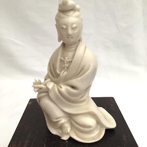 18./19.Jh. Antiker Chinesischer Handgefertigter Blanc De Chine GunYin