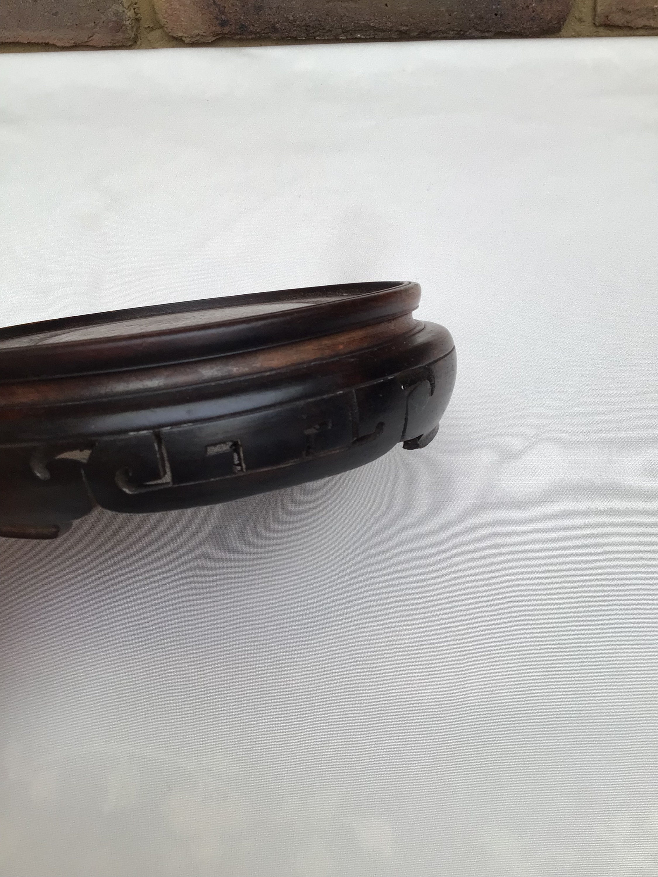 Antique Chinese Wood Base Stand Etsy UK