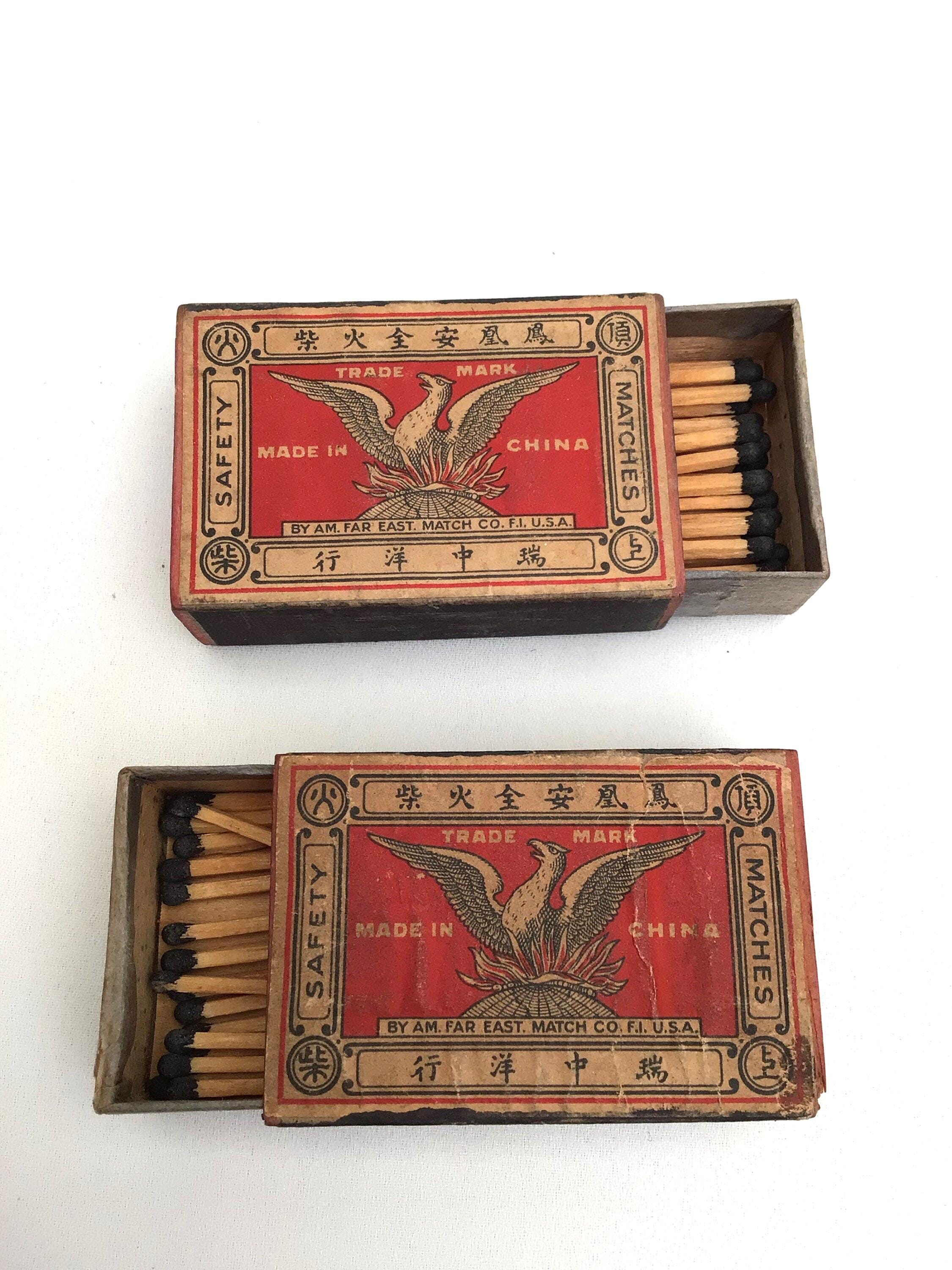 Two Very Rare 1930s Antique Chinese Matches With Sticks - Etsy
