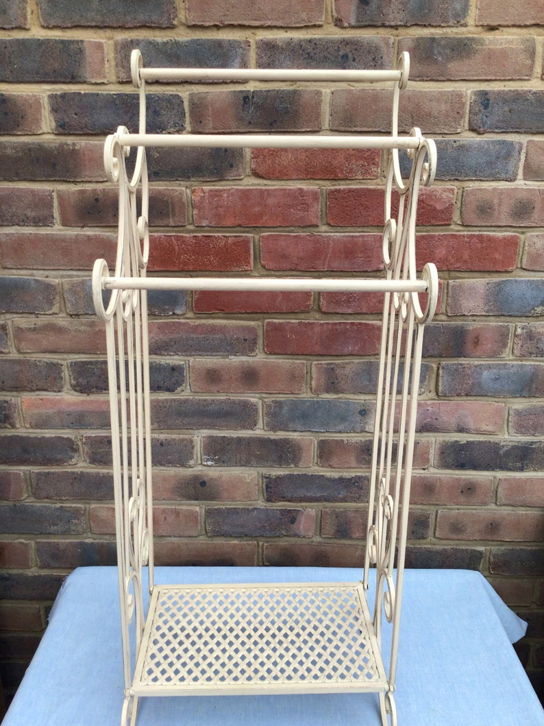 Vintage Metal Towel Rack Etsy