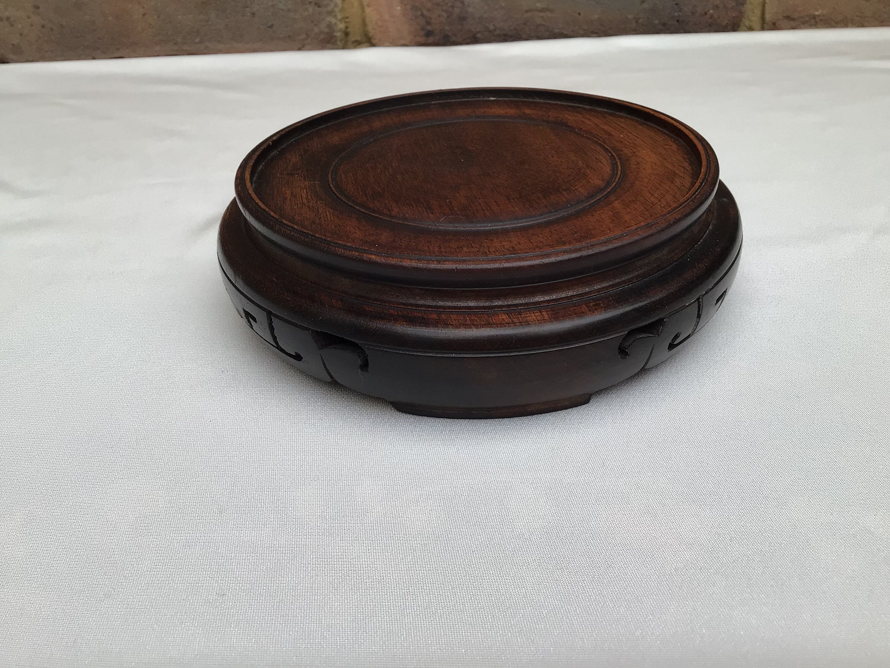 Antique Chinese Wood Base Stand Etsy UK