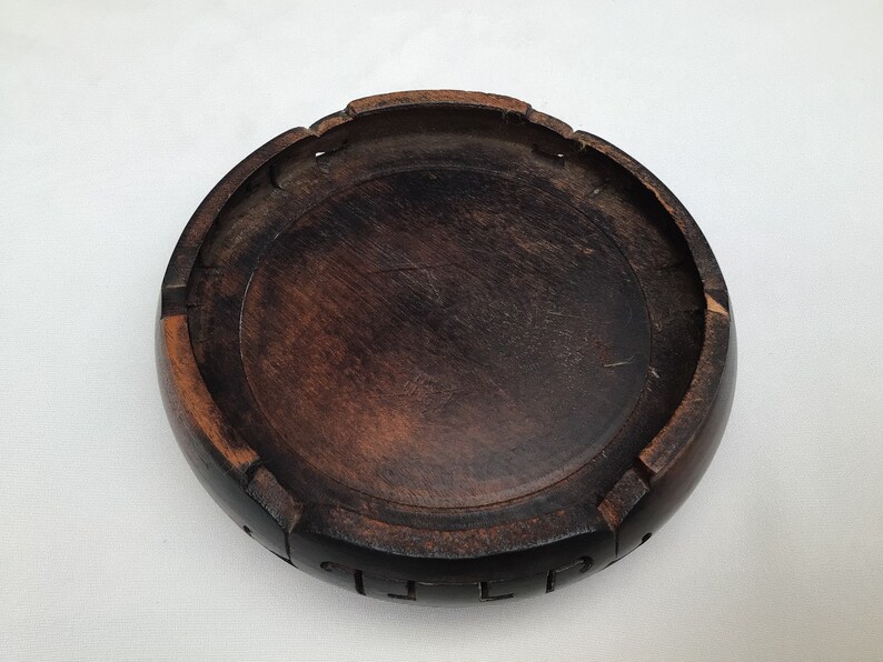 Antique Chinese Wood Base Stand Etsy