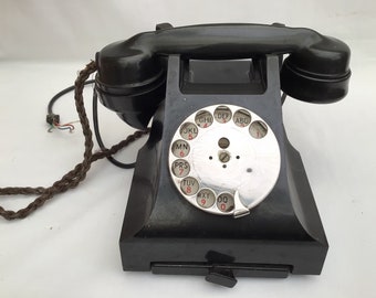 1940s Telephone,  vintage Bakelite Telephone 332CB 2P PL46/1