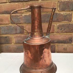 Large 18th/19th Century Antique Copper Kettle with Symbol Mark